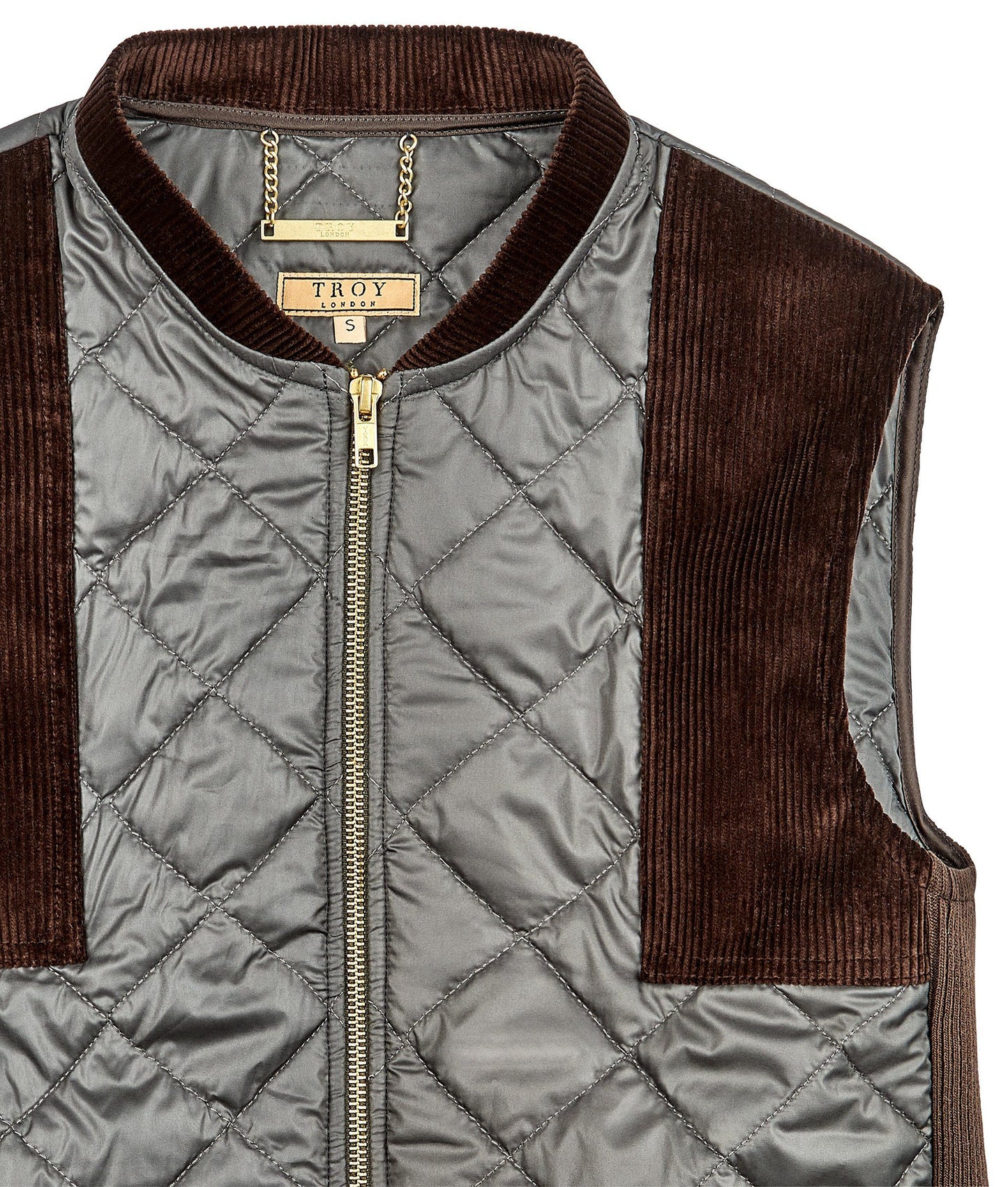 Quilted Gilet in Green