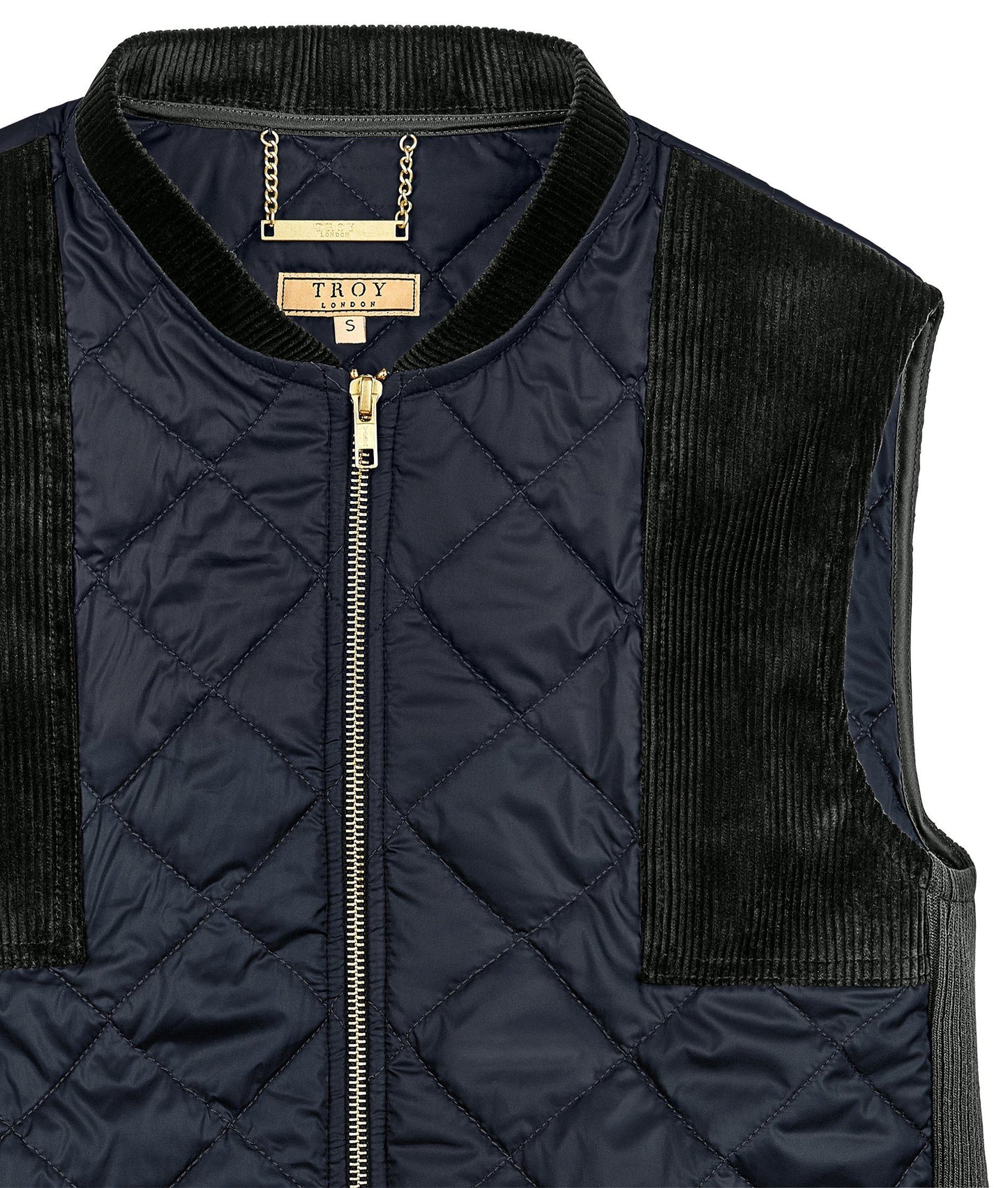 Quilted Gilet in Navy