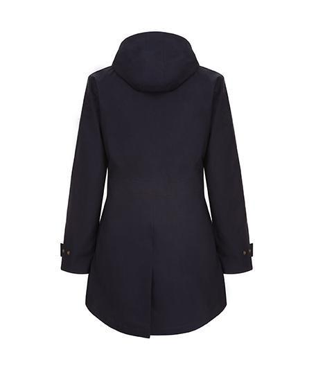 Lightweight waterproof Ladies Wax Jacket Coat in Navy