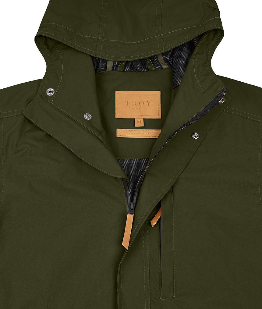 Men's Wax Jacket in Military Green