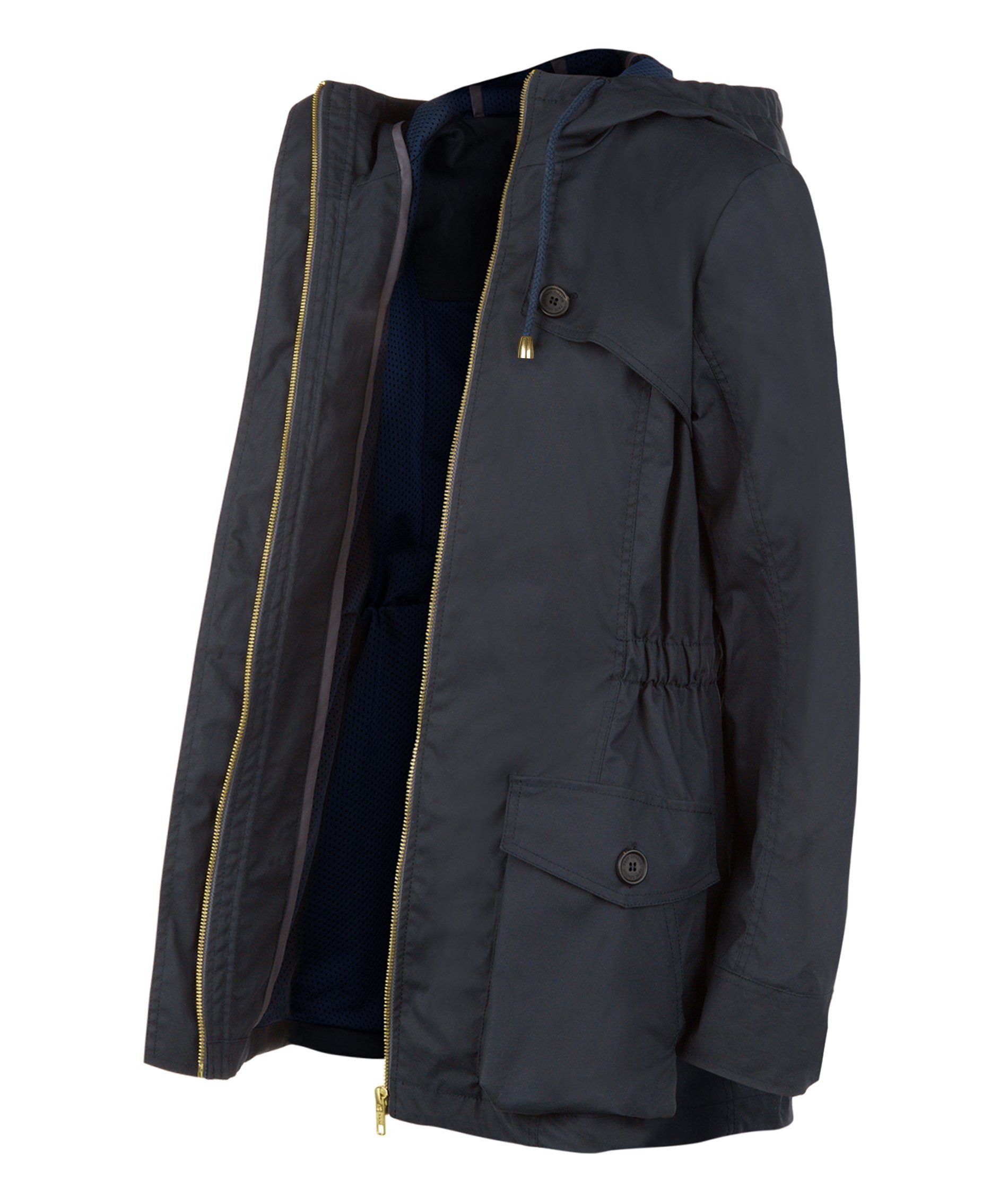 Navy Blue Ladies and Women's Waterproof Wax Jacket or Coat